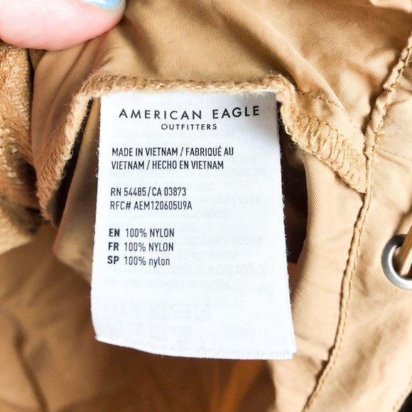 American Eagle Color Block Nylon Windbreaker - Picture 7 of 8